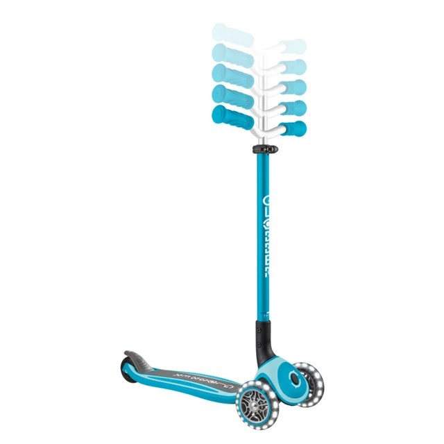 Globber Master Lights 3 Wheel Scooter, Navy Blue