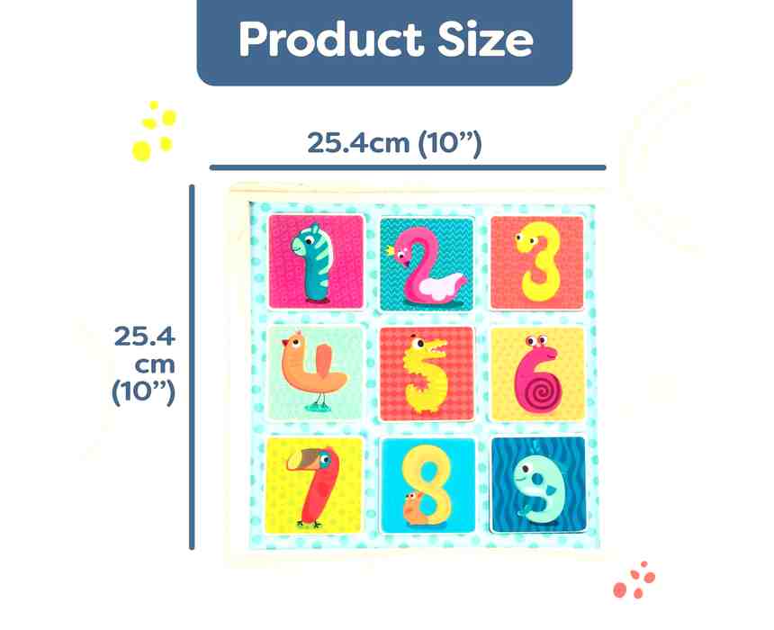 B. toys Wooden Magnetic Number Puzzle
