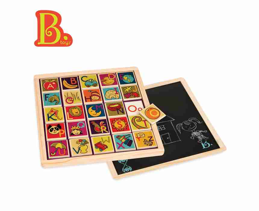 B. toys Wooden Magnetic Alphabet Puzzle