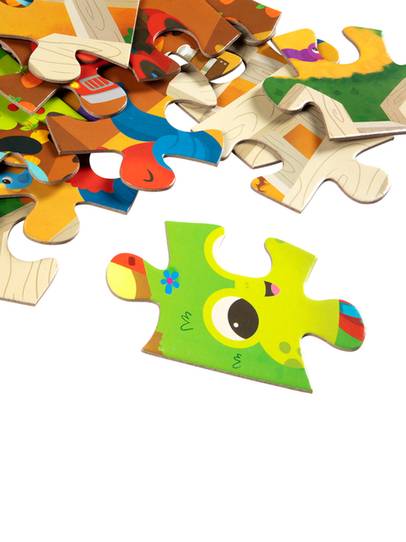 B. toys Jigsaw Adventures Puzzle Set, 3 x 24 Pieces