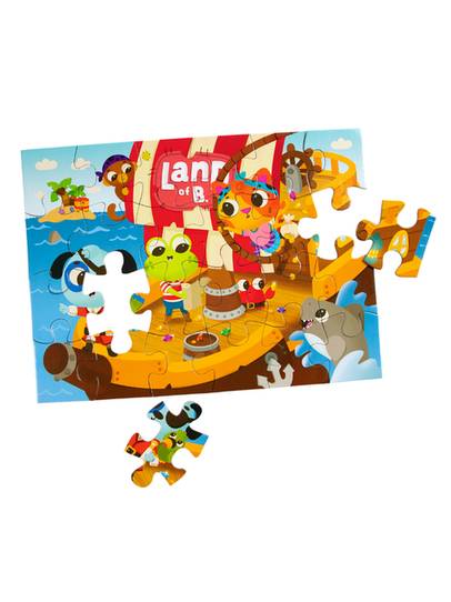 B. toys Jigsaw Adventures Puzzle Set, 3 x 24 Pieces