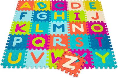 B. toys Alphabet Foam Floor Tiles, 26 Pieces