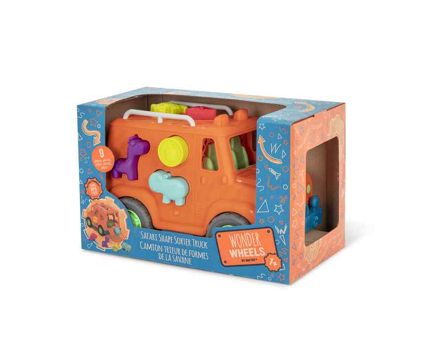 B. toys Safari Truck Shape Sorter, 9 Pieces