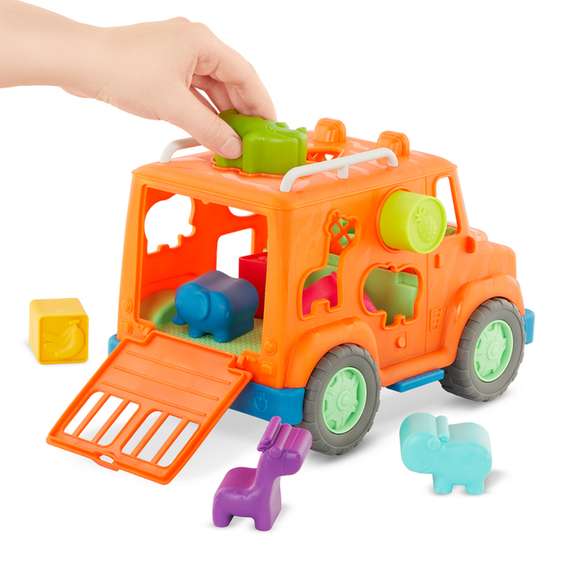 B. toys Safari Truck Shape Sorter, 9 Pieces