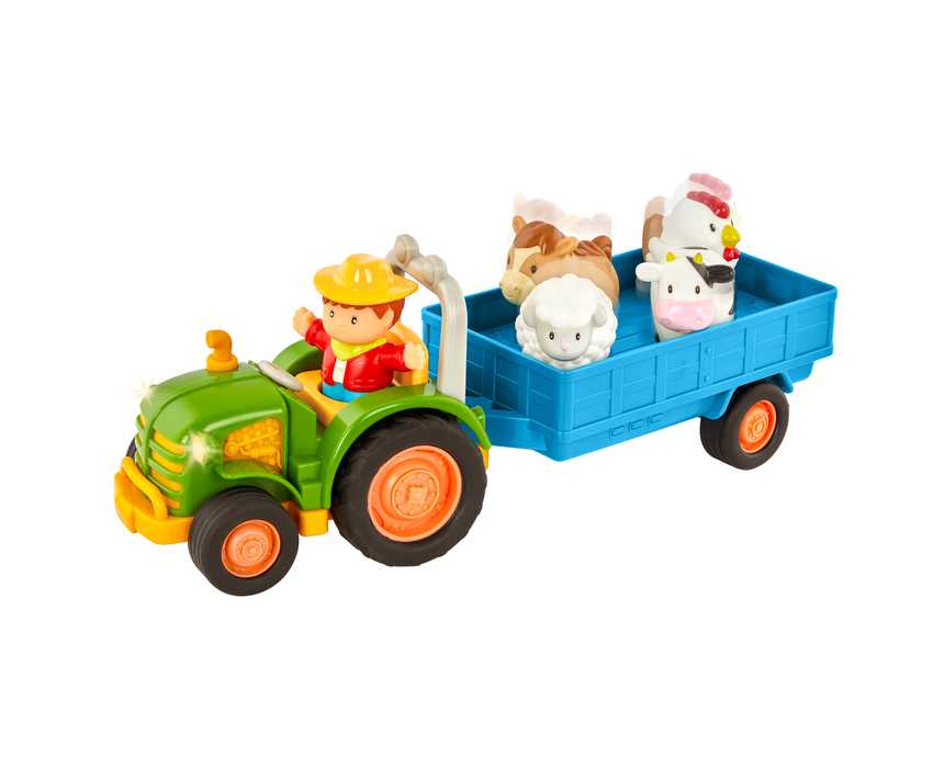 B. toys Lights and Sounds Tractor with Farm Animals
