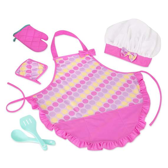 B. toys Kids Chef Apron Set, 6 Pieces
