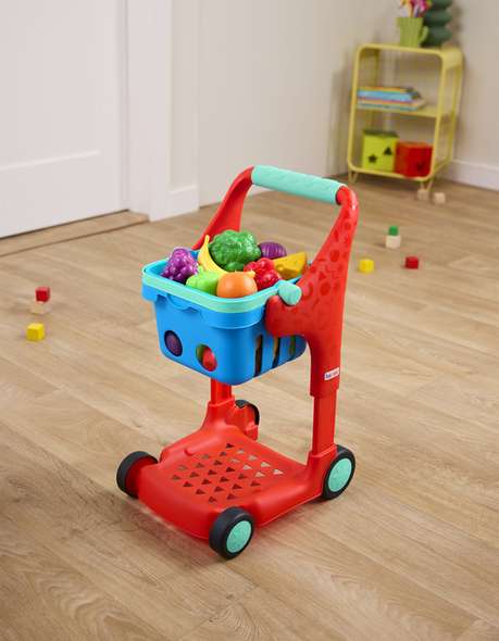 Battat Kids Shopping Cart with Play Food
