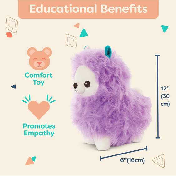B. toys Fluffy Funkies Shaggy Llama Plush