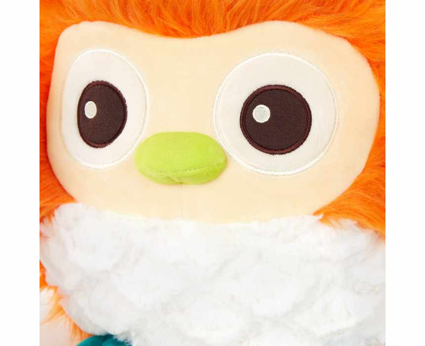 B. toys Fluffy Funkies Shaggy Owl Plush