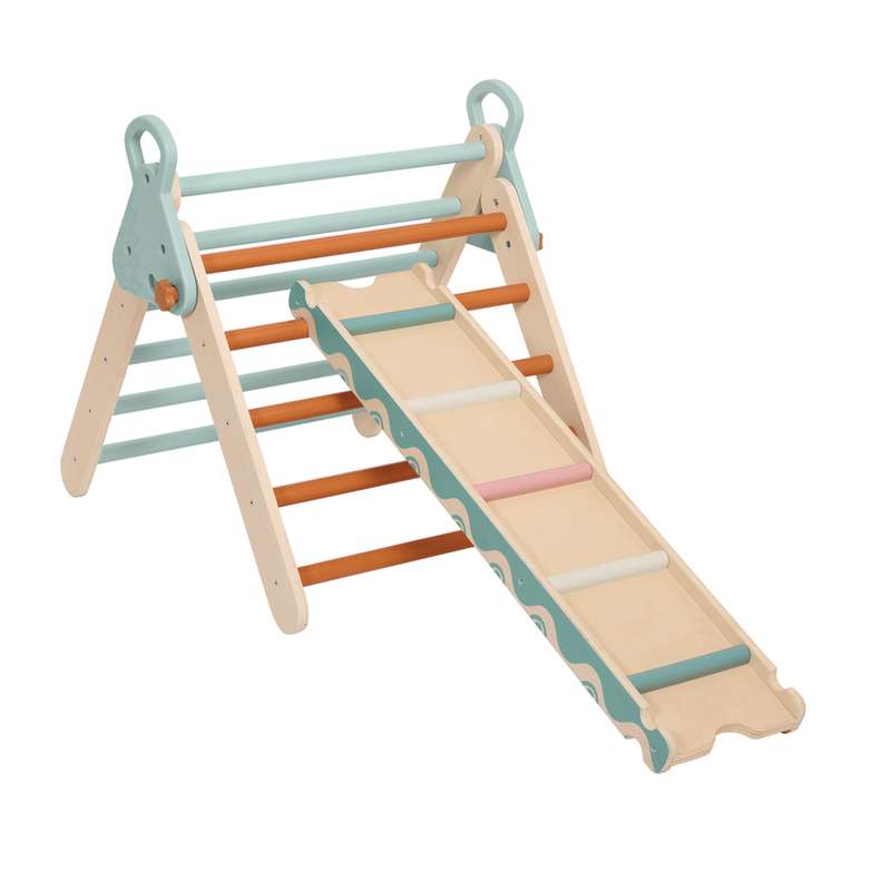 B. toys Wonder Climber Wooden Pikler Triangle