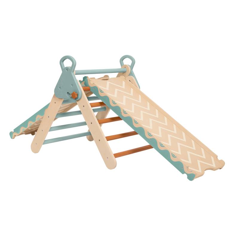 B. toys Wonder Climber Wooden Pikler Triangle
