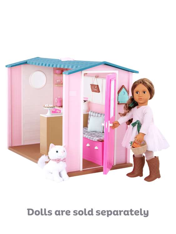 Our Generation Country House Dollhouse Playset, 60 Pieces