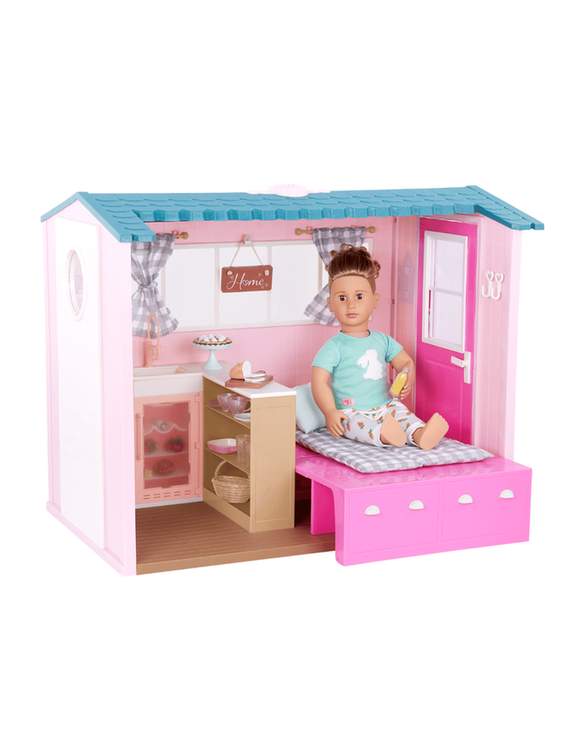 Our Generation Country House Dollhouse Playset, 60 Pieces