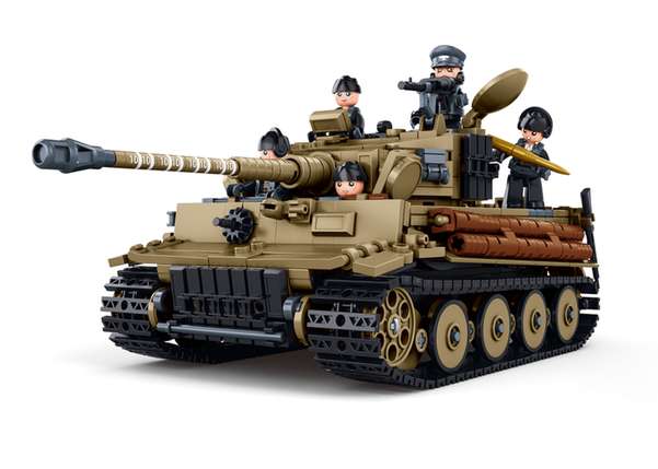 Sluban Tiger Heavy Tank Building Bricks, 941 Pieces