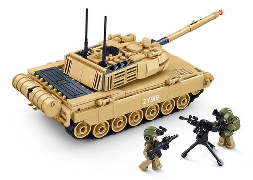 Sluban Type 15 Light Tank Building Bricks, 411 Pieces