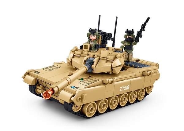 Sluban Type 15 Light Tank Building Bricks, 411 Pieces
