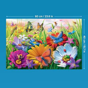 Jigsaw Puzzle Insects in the Meadow, 300 Pieces