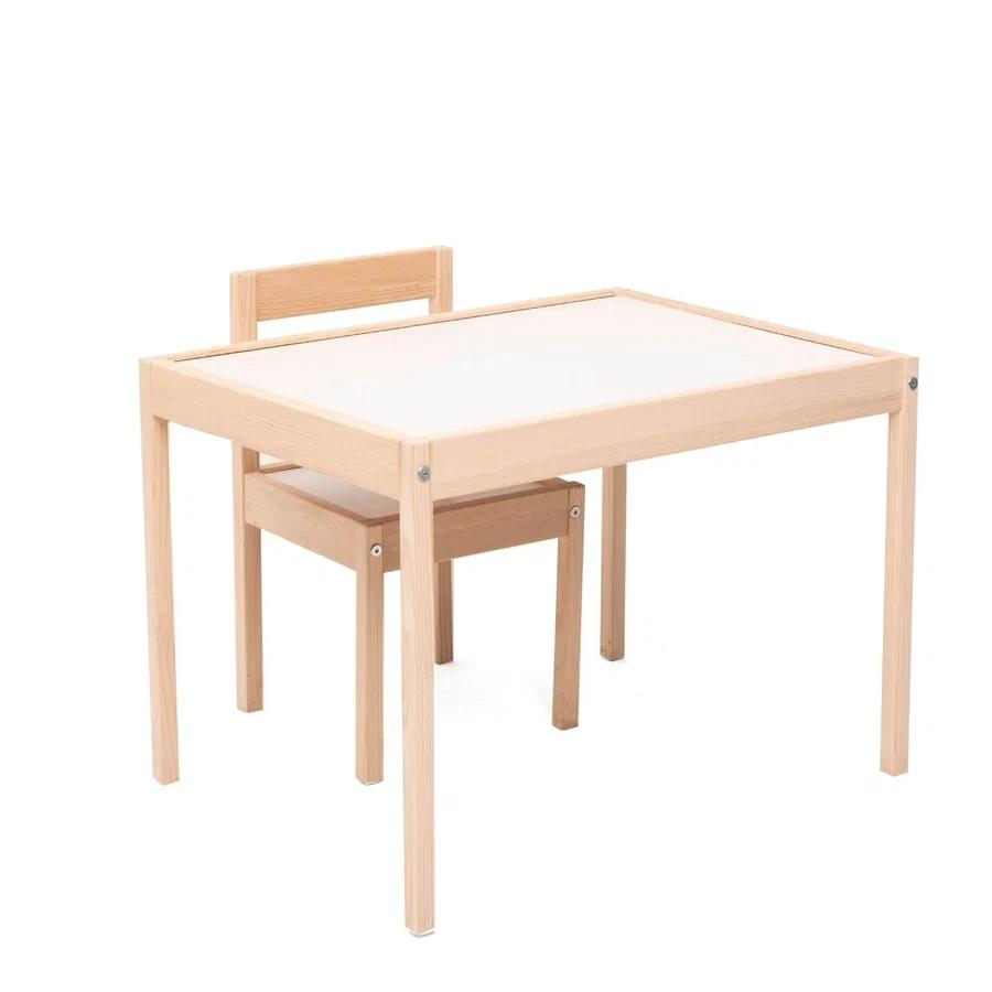 Kukka Solid Wood Kids Table and Chair Set