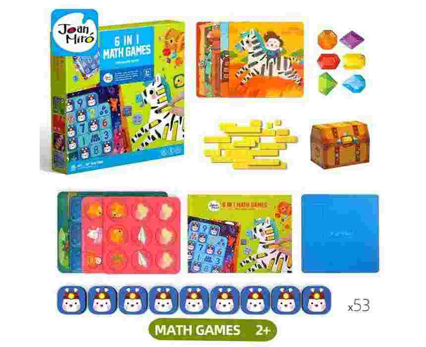 6 in 1 Math Games Box Set