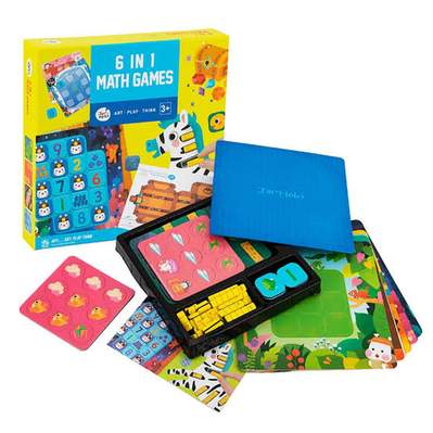 6 in 1 Math Games Box Set