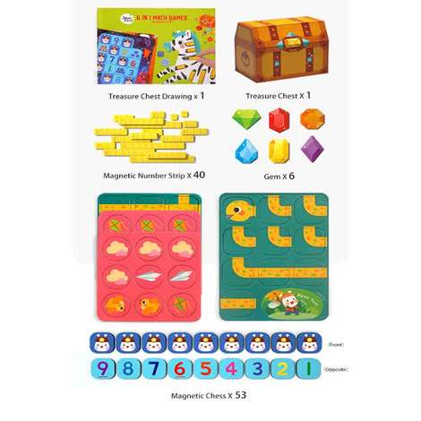 6 in 1 Math Games Box Set