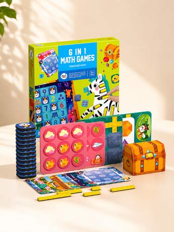 6 in 1 Math Games Box Set