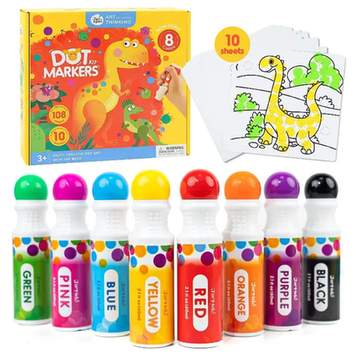 Jar Melo Dot Markers Kit, 8 Colors