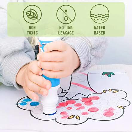 Jar Melo Dot Markers Kit, 6 Colors