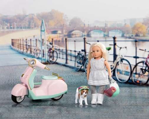 LORI Scooter with Side Car and Pet for 6 inch Dolls