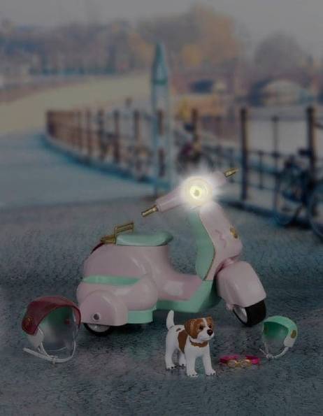LORI Scooter with Side Car and Pet for 6 inch Dolls