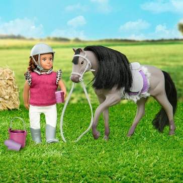 LORI Grey Andalusian Horse for 6 inch Dolls