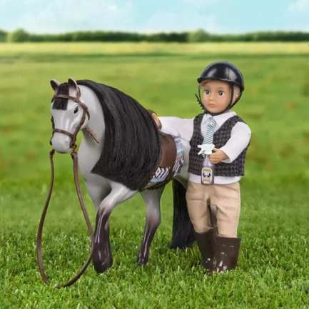 LORI Blue Roan Horse for 6 inch Dolls