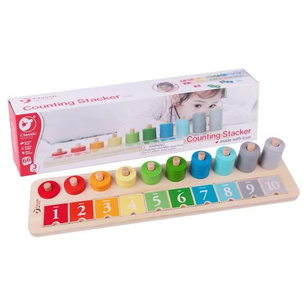 Classic World Wooden Counting Stacker