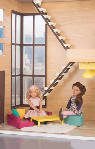 LORI Living Room Lounge Set for 6 inch Dolls