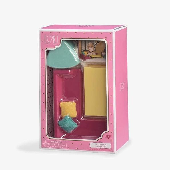 LORI Living Room Lounge Set for 6 inch Dolls
