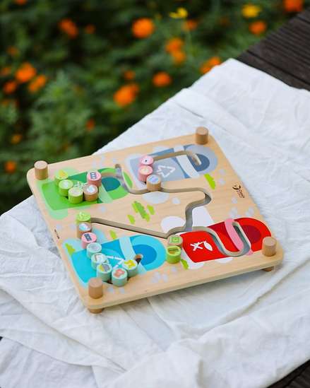 City 2 in 1 Wooden Pathfinder Puzzle