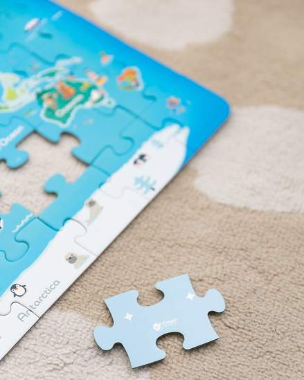 World Map Puzzle for Kids