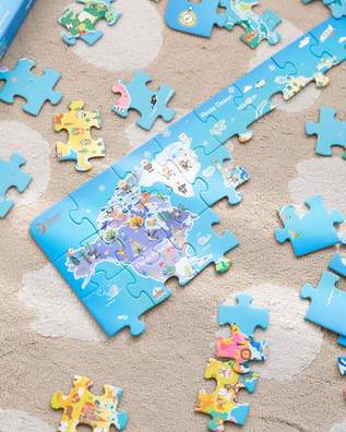World Map Puzzle for Kids