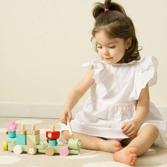 Wooden Jungle Pull Along Set