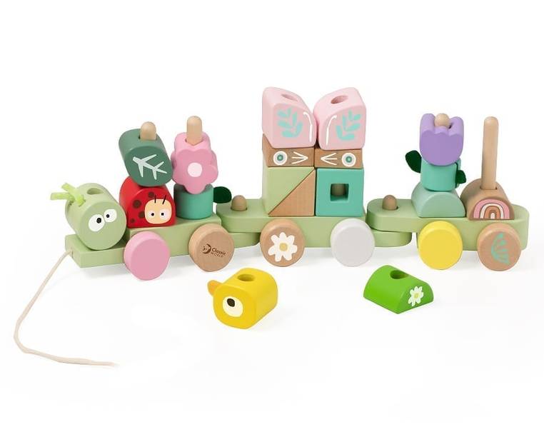 Wooden Jungle Pull Along Set