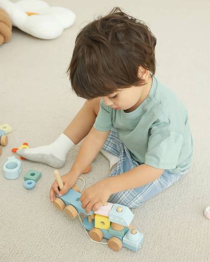 Wooden Ocean Pull Along Set