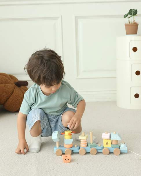 Wooden Ocean Pull Along Set