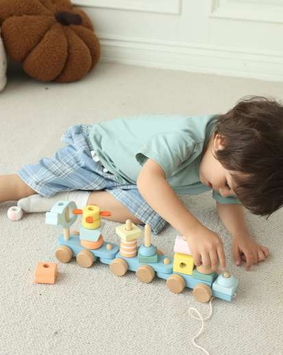 Wooden Ocean Pull Along Set