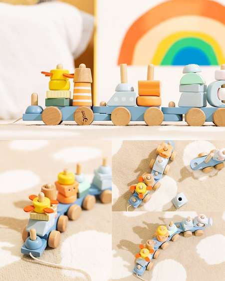 Wooden Ocean Pull Along Set