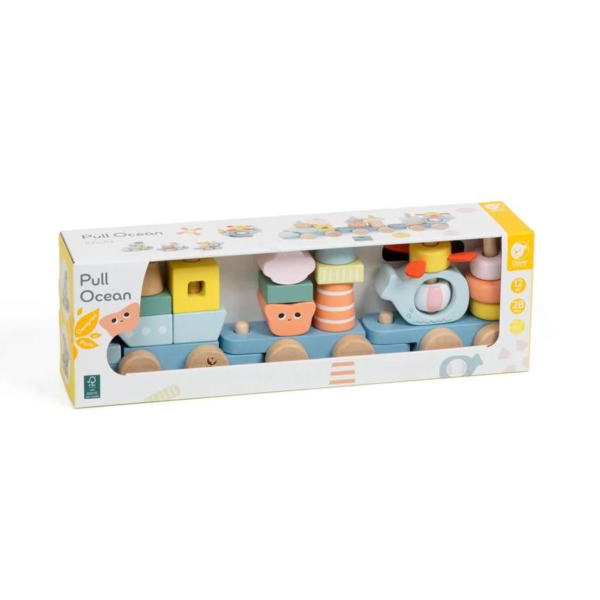 Wooden Ocean Pull Along Set