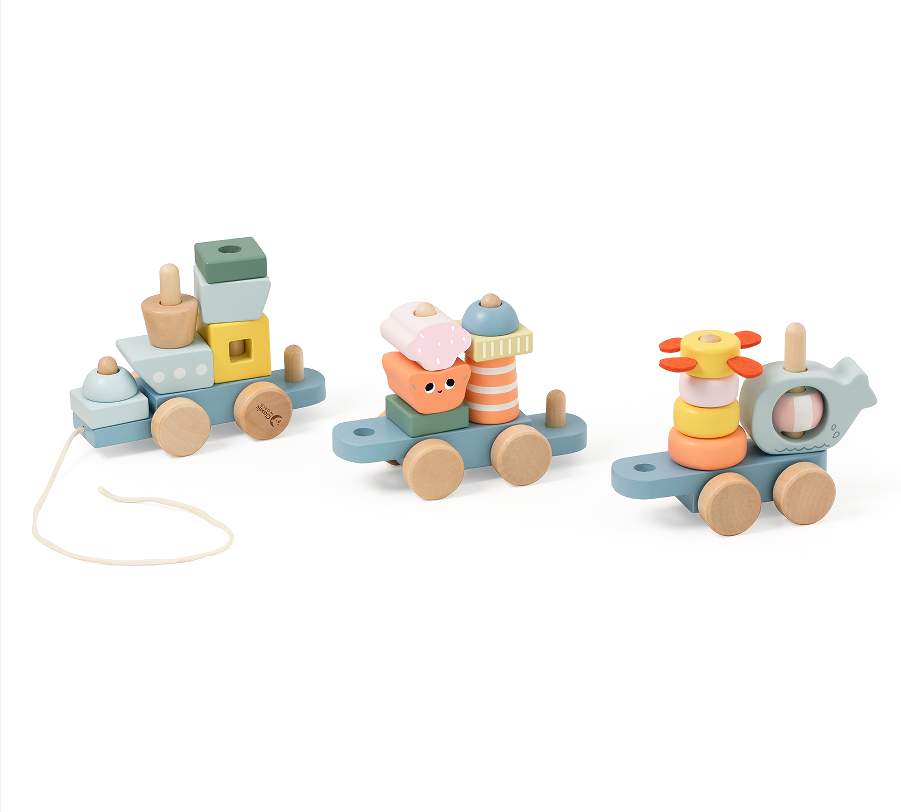 Wooden Ocean Pull Along Set