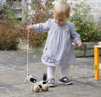 Wooden Pull Along Dog