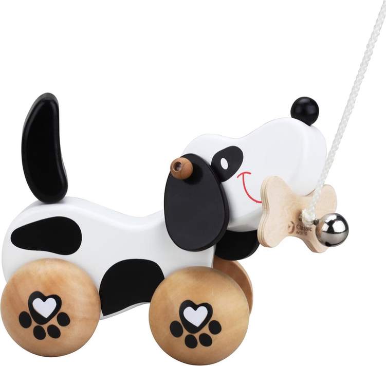Wooden Pull Along Dog