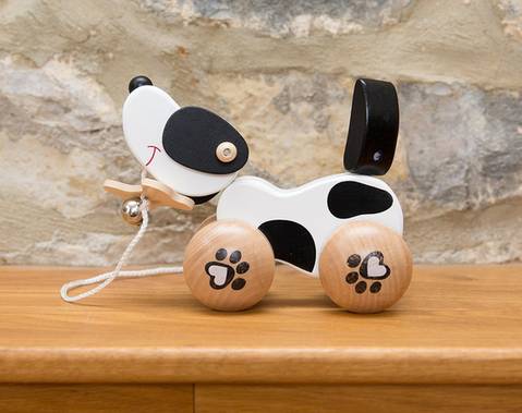 Wooden Pull Along Dog