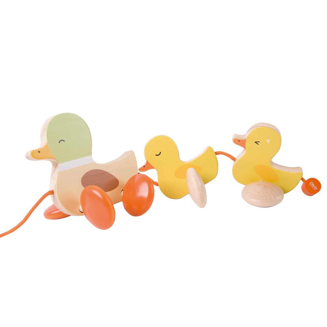 Wooden Pull Along Paddling Ducks